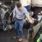 Man walks out unharmed following ghastly car accident Unharmed