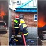 (Video) Fire guts Hotel Ibis Royale Ajao Estate