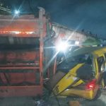 LAWMA PSP truck falls off bridge in Surulere, kills tricycle rider, injured many Psp Compactor